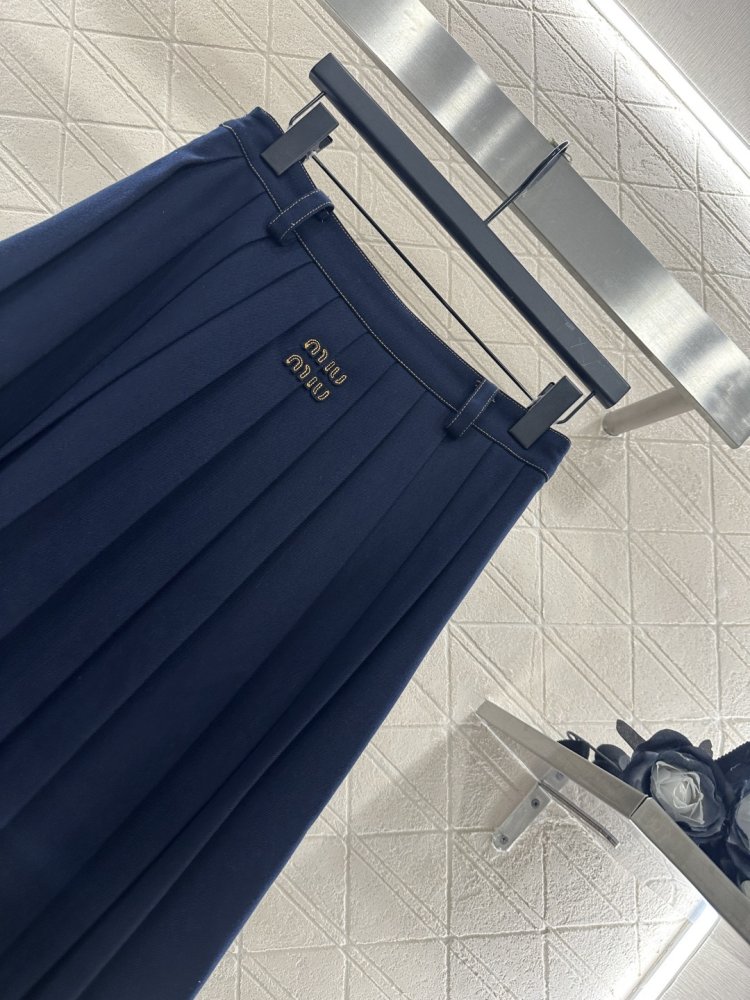 Юбка миди с высокой талией фото 6