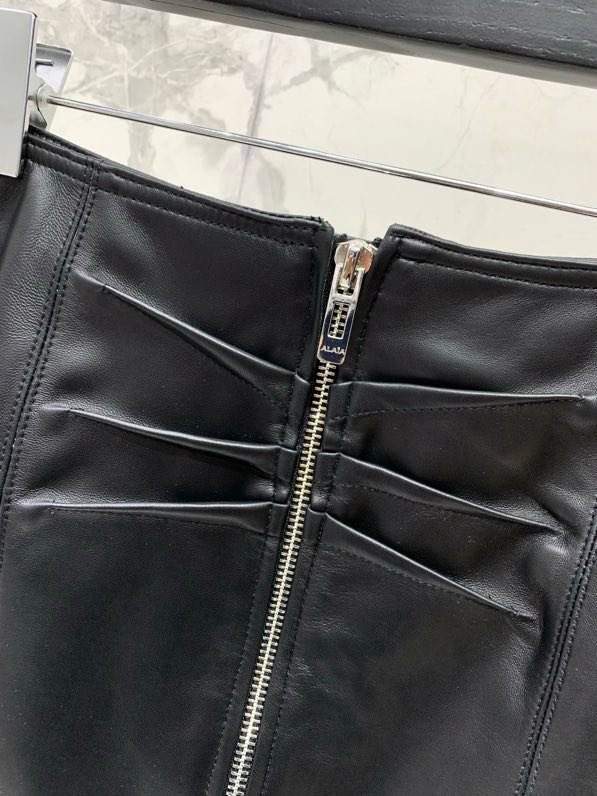 Skirt on lightning leather фото 8