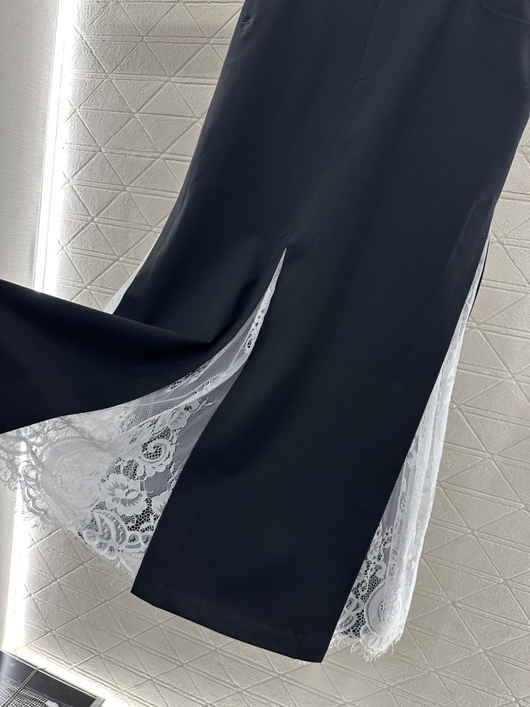 Юбка с высокой талией и кружевными вставками фото 4