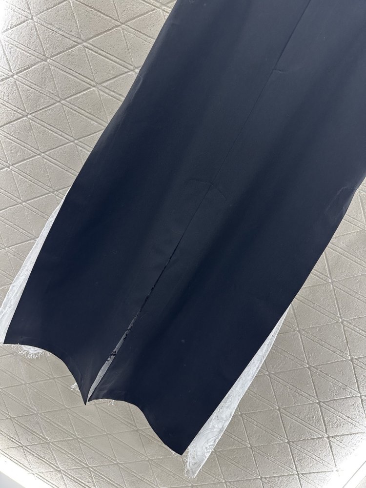 Юбка с высокой талией и кружевными вставками фото 5