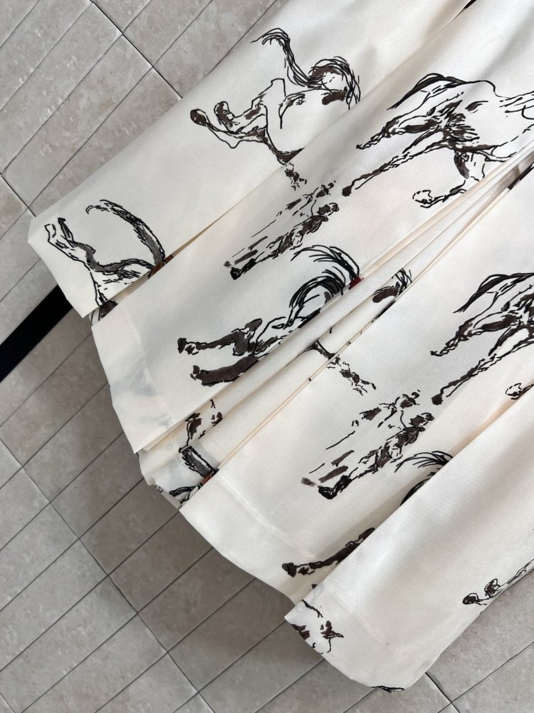 Юбка с высокой талией и плиссировкой фото 3