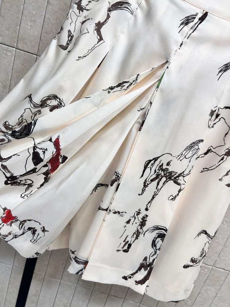 Юбка с высокой талией и плиссировкой фото 4