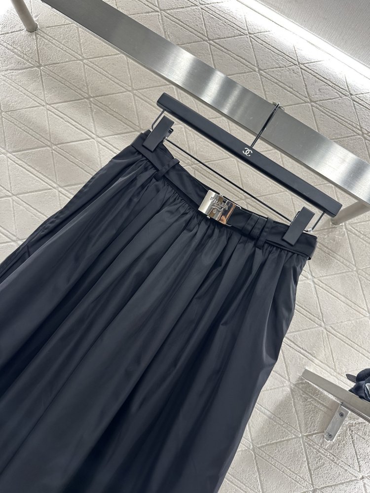 Юбка с высокой талией и поясом фото 3