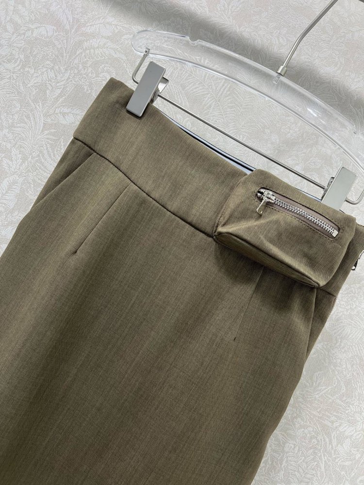 Юбка с высокой талией и сумкой на поясе фото 3