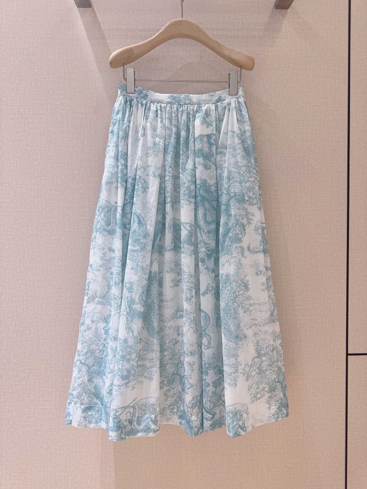 Юбка средней длины с высокой талией и плиссировкой фото 6