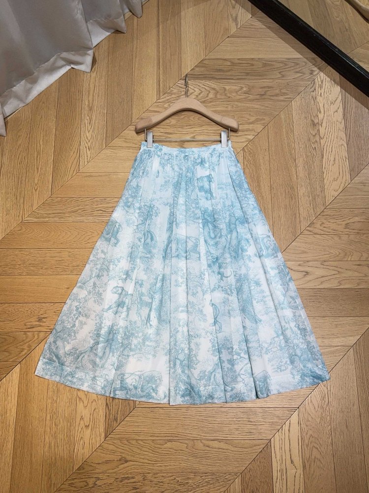 Юбка средней длины с высокой талией и плиссировкой фото 8