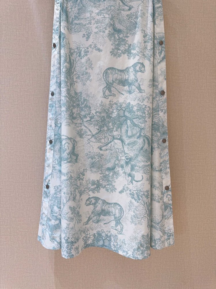 Юбка средней длины с завышенной талией фото 3