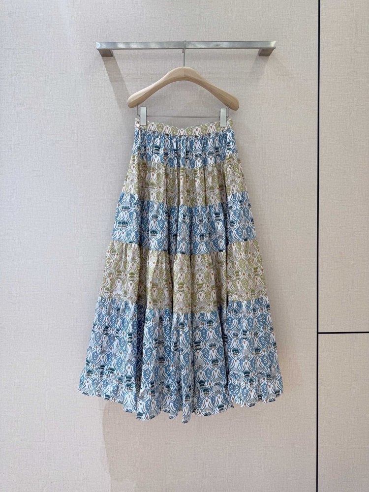 Юбка средней длины с завышенной талией фото 4