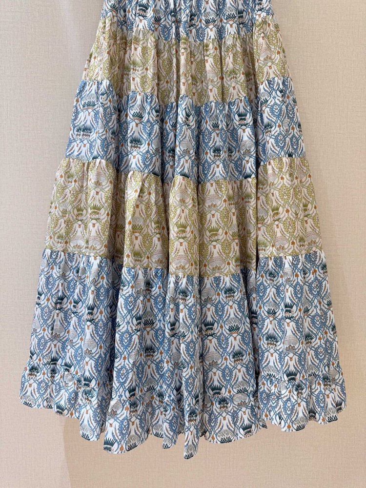 Юбка средней длины с завышенной талией фото 6