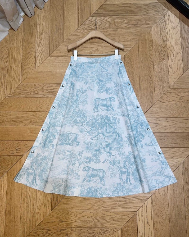 Юбка средней длины с завышенной талией фото 7