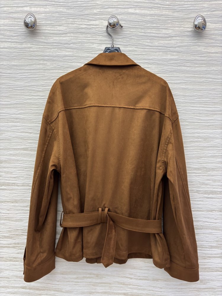 Карамельная замшевая куртка фото 8