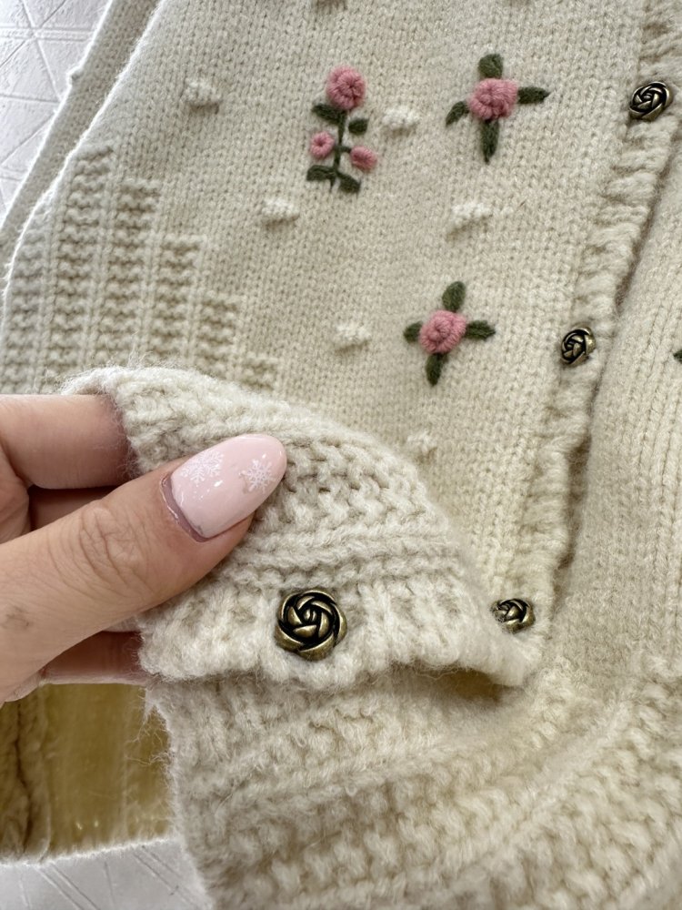 Кардиган из шерстяной вязки фото 6