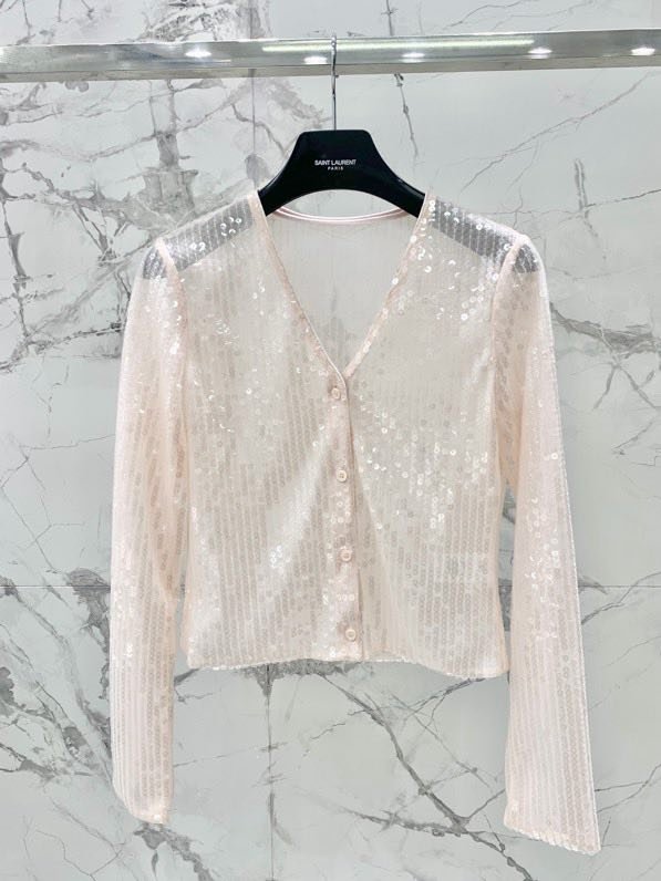 Cardigan from paillettes