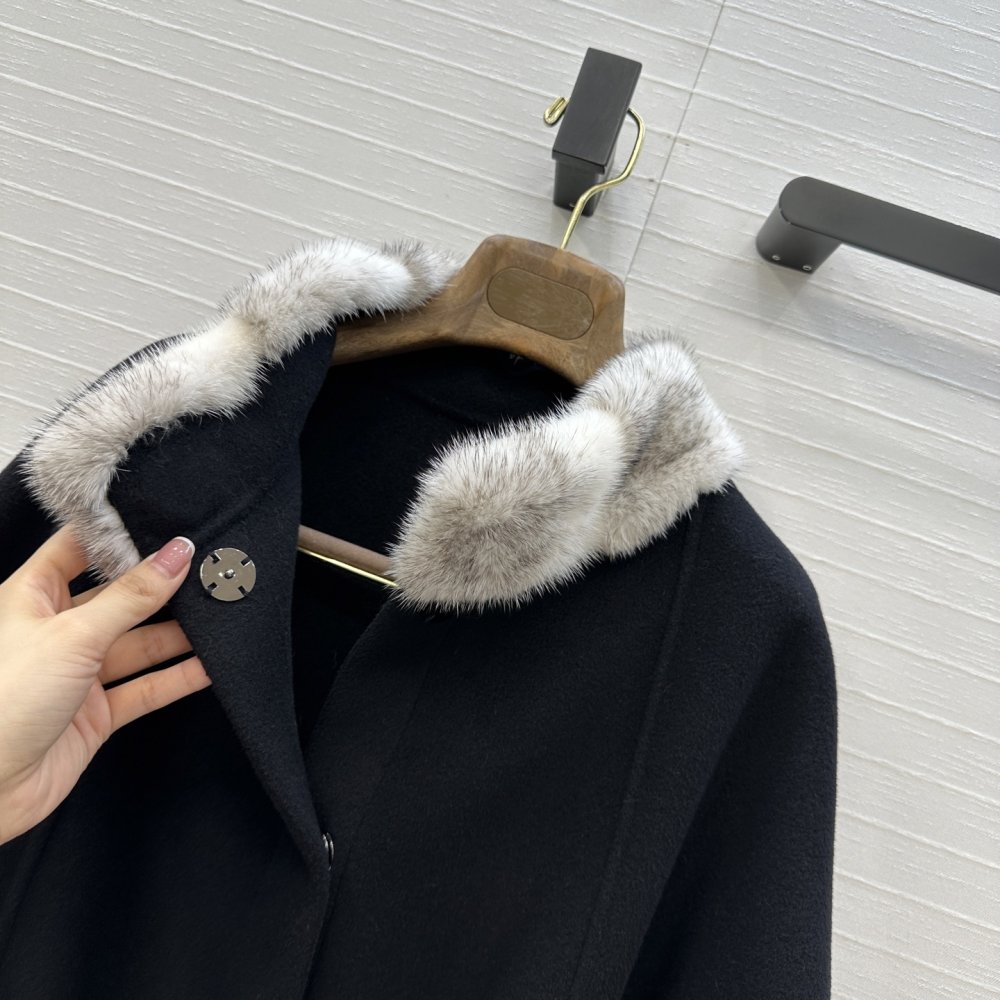 Cashmere coat from норковым fur фото 3