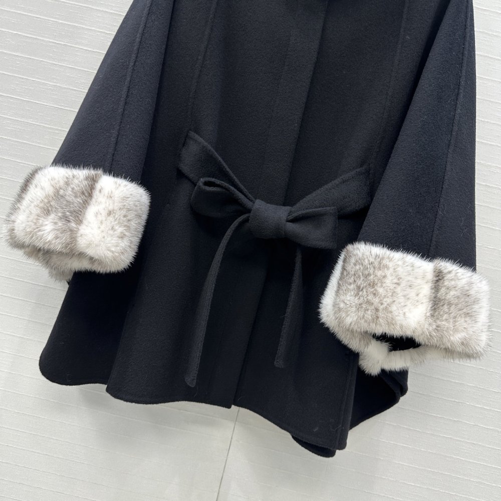Cashmere coat from норковым fur фото 6
