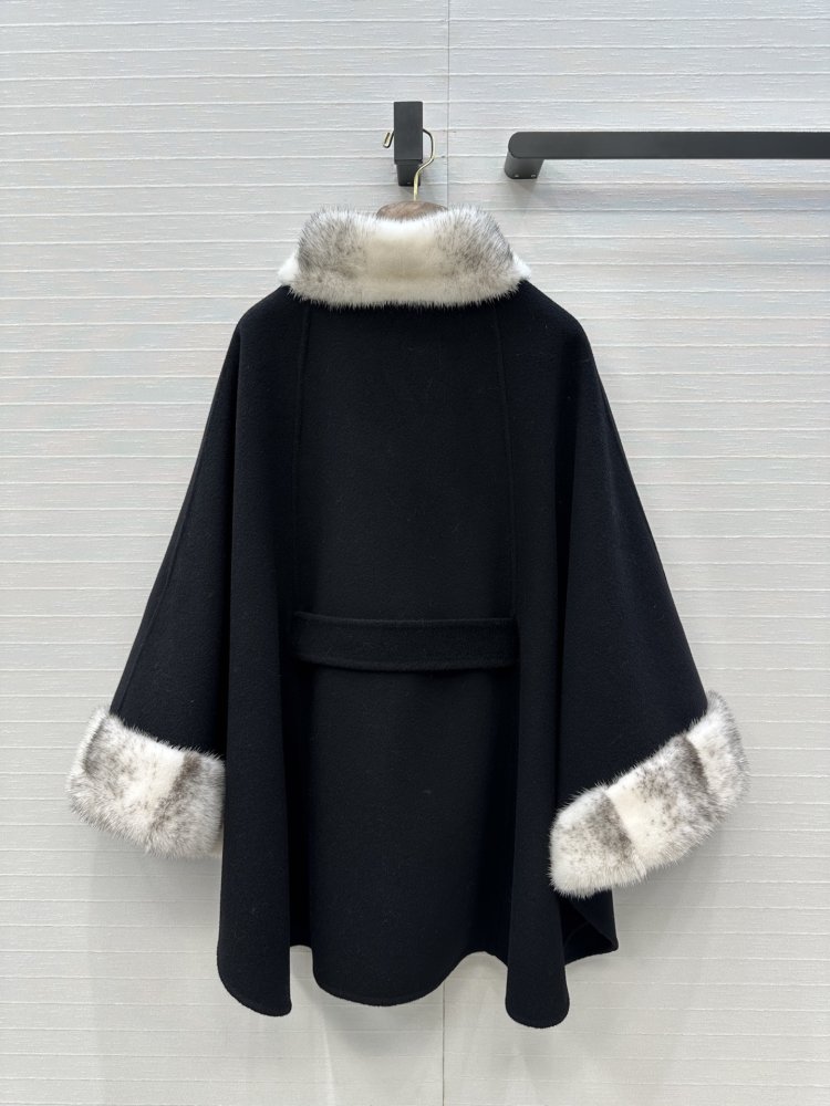 Cashmere coat from норковым fur фото 9