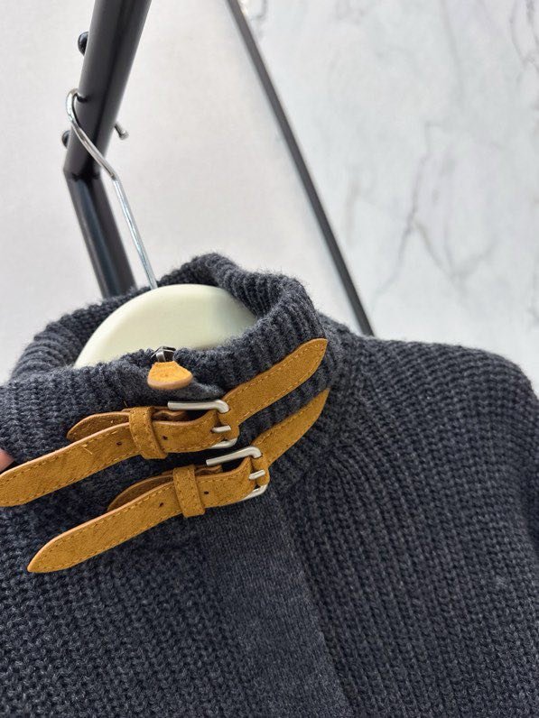 Кашемировый кардиган с кожаными пуговицами фото 5