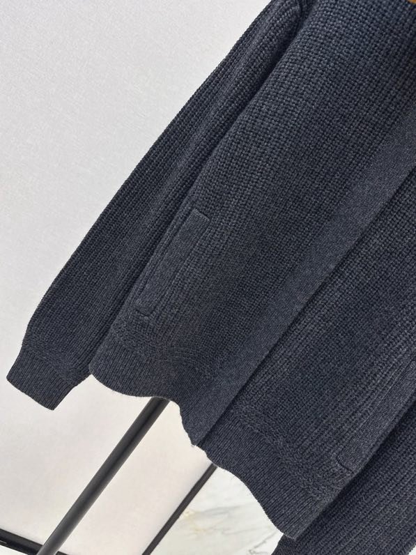 Кашемировый кардиган с кожаными пуговицами фото 6