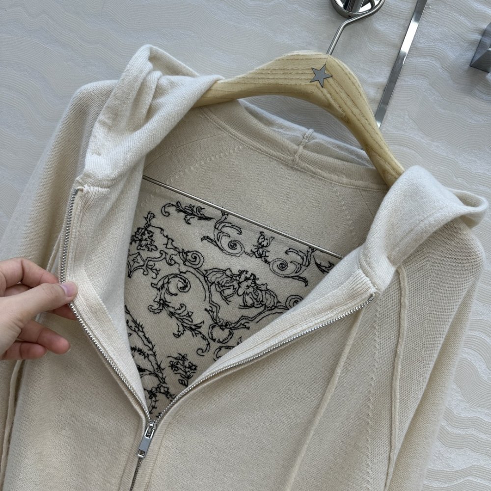 Cashmere pullover from hood фото 6