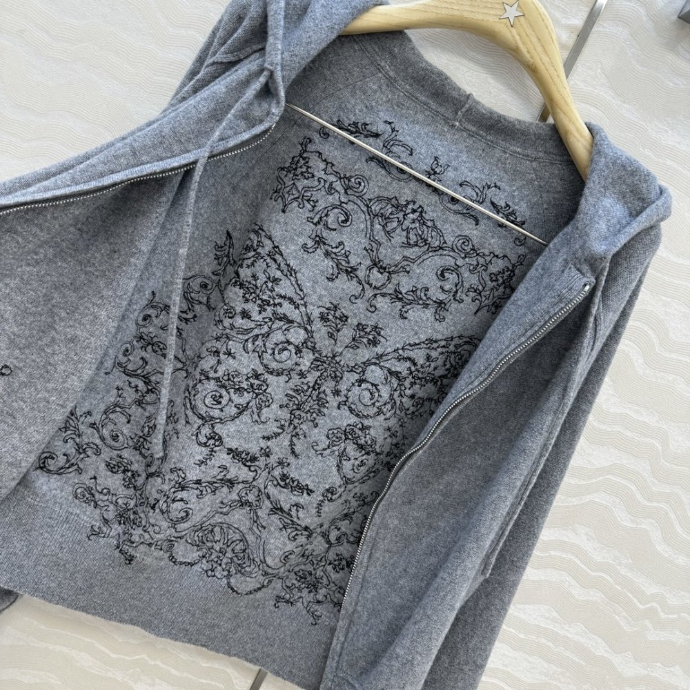 Cashmere pullover from hood фото 6