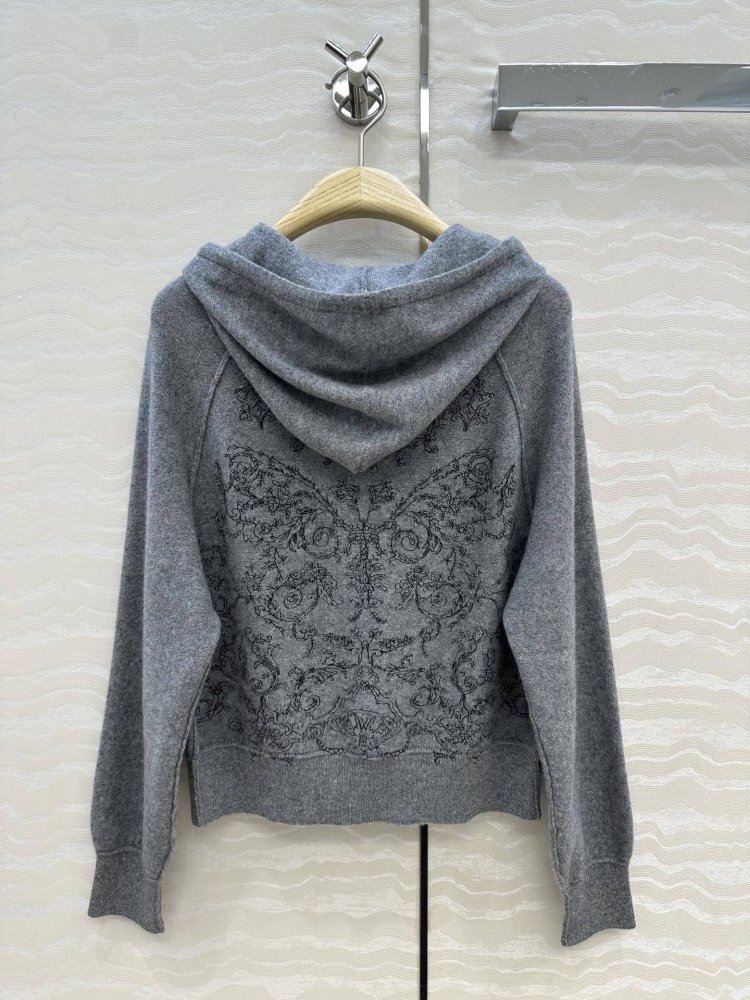 Cashmere pullover from hood фото 8