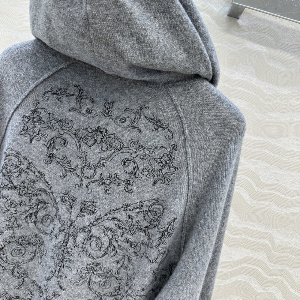 Cashmere pullover from hood фото 9