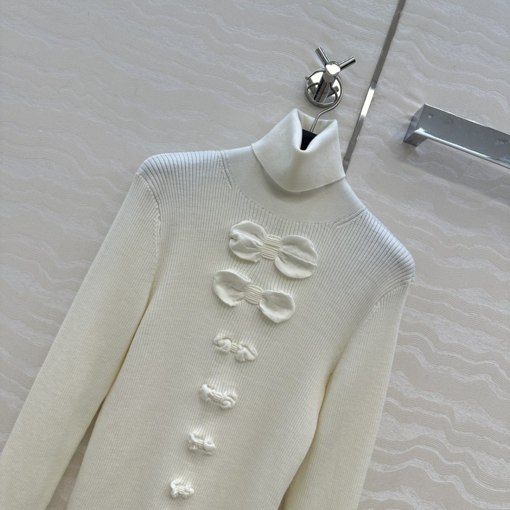 Кашеміру светр з високим коміром фото 2