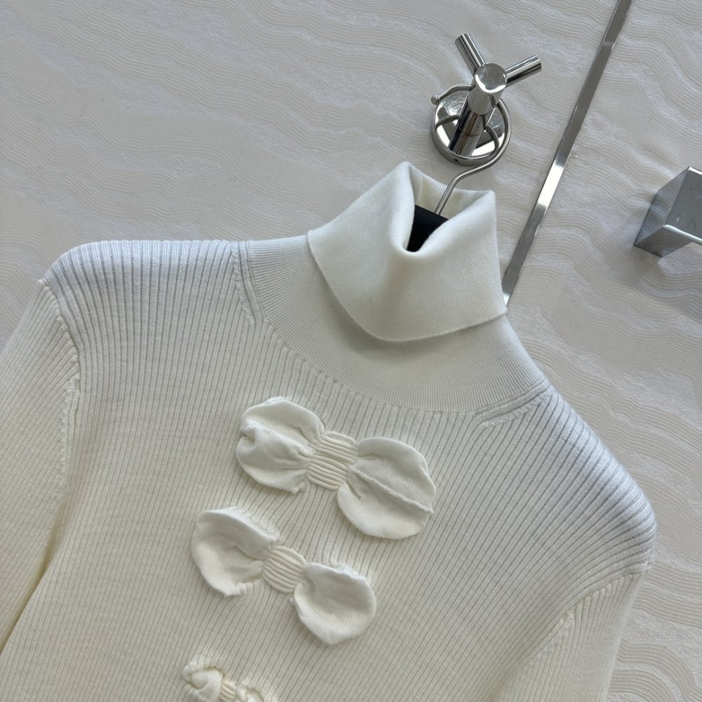 Кашеміру светр з високим коміром фото 4