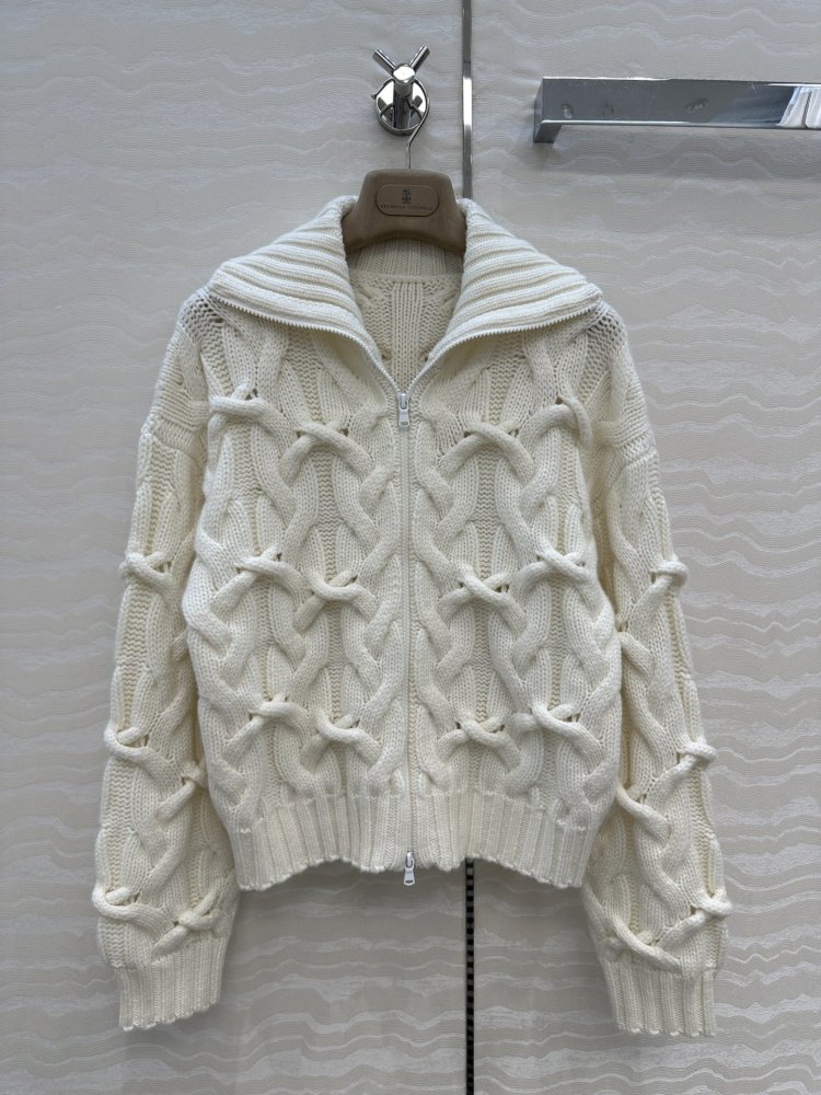 Кашемировый свитер женский на молнии