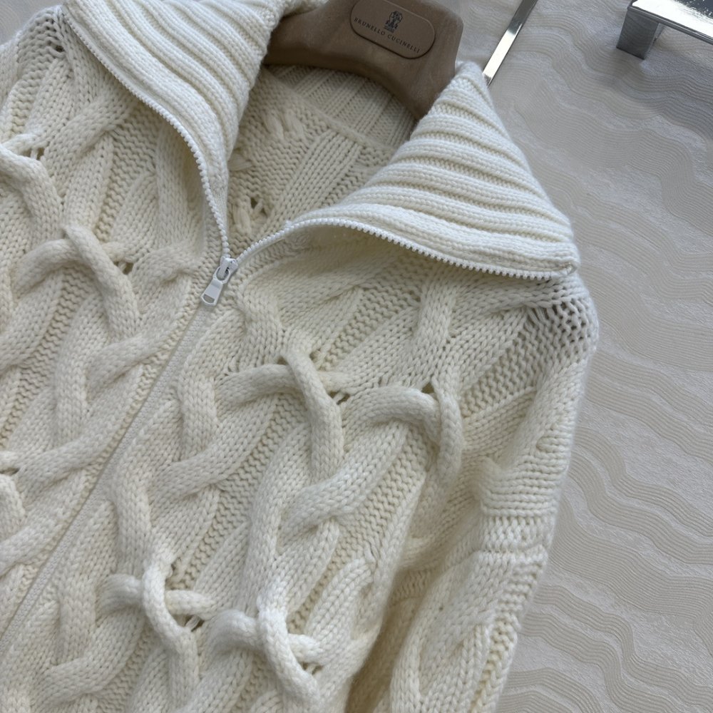 Кашемировый свитер женский на молнии фото 3