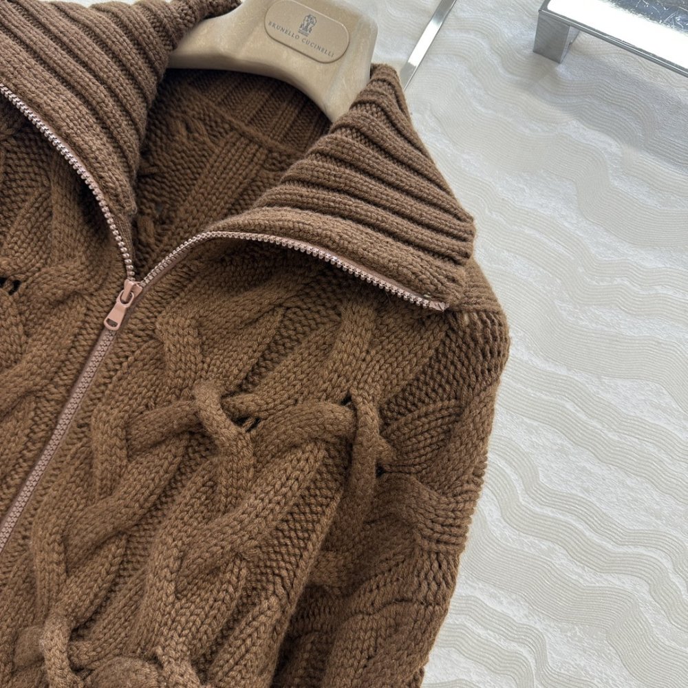 Кашемировый свитер женский на молнии фото 3