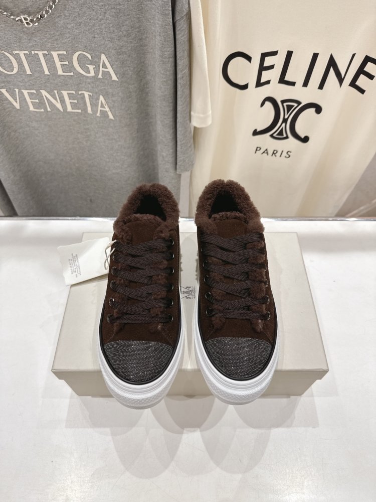 Кеды на меху зимние женские