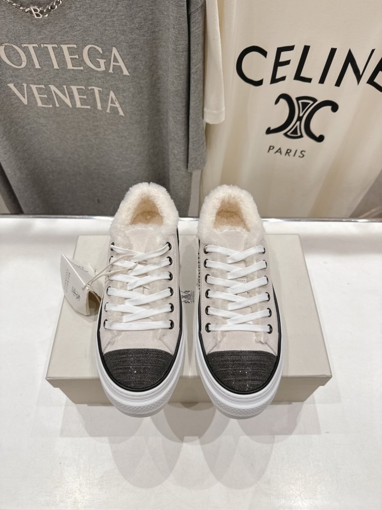 Кеды на меху зимние женские