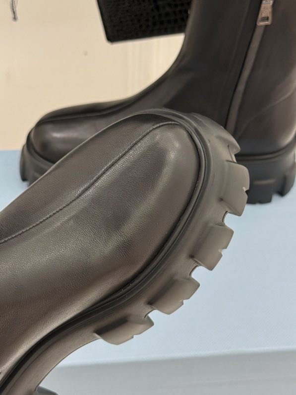 Классические ботинки Prada на платформе фото 7