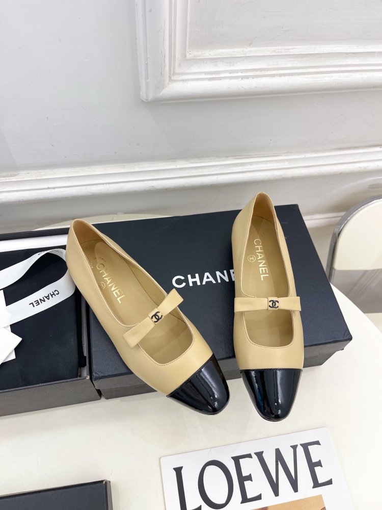 Classic shoes Chanel from bow фото 2