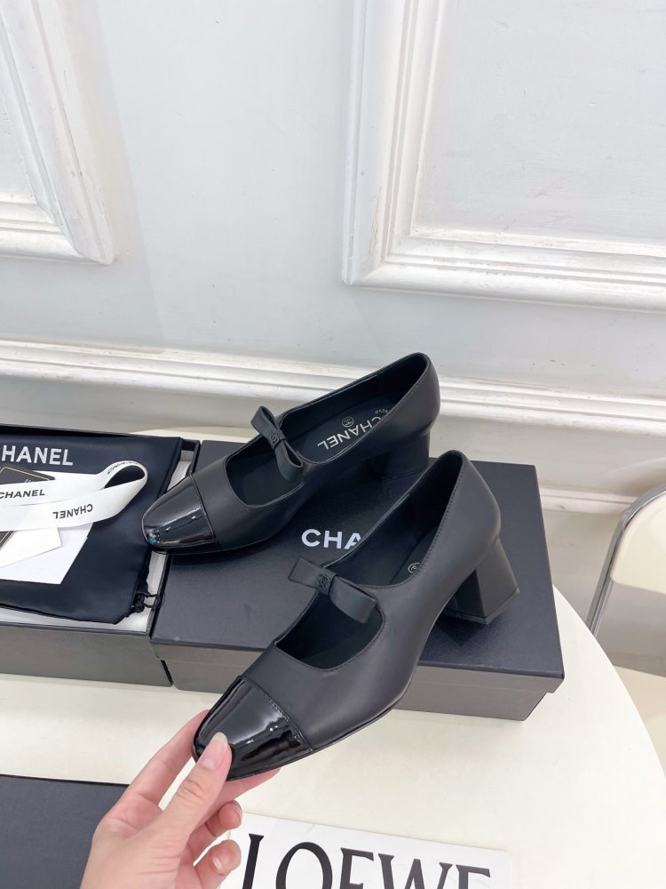 Classic shoes Chanel from bow фото 3