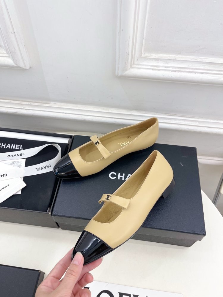 Classic shoes Chanel from bow фото 3