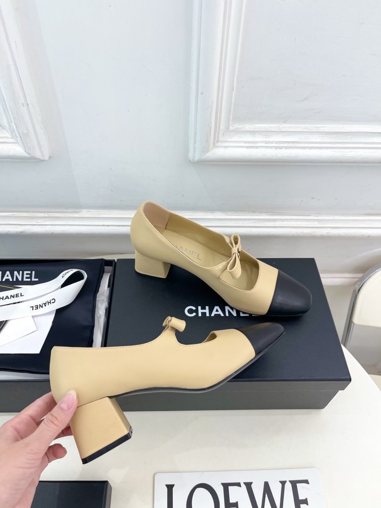 Classic shoes Chanel from bow фото 4