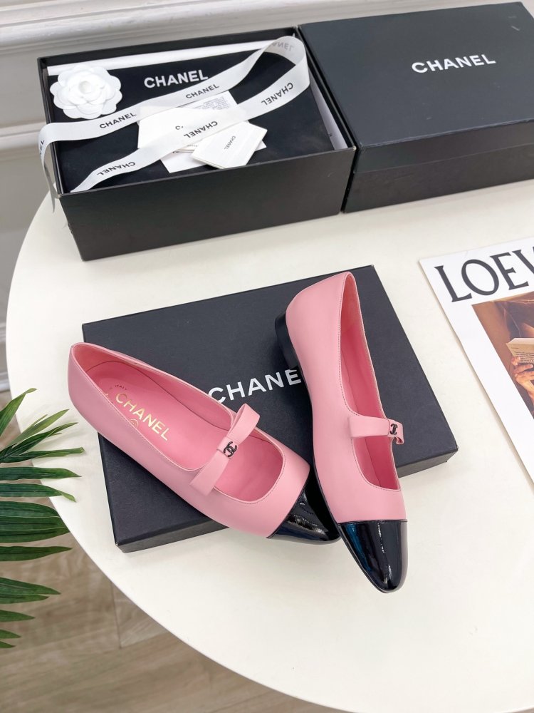 Classic shoes Chanel from bow фото 4