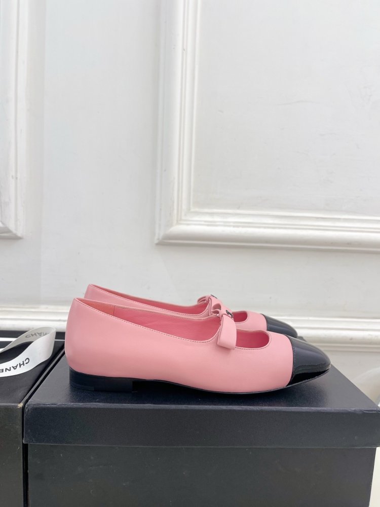 Classic shoes Chanel from bow фото 5