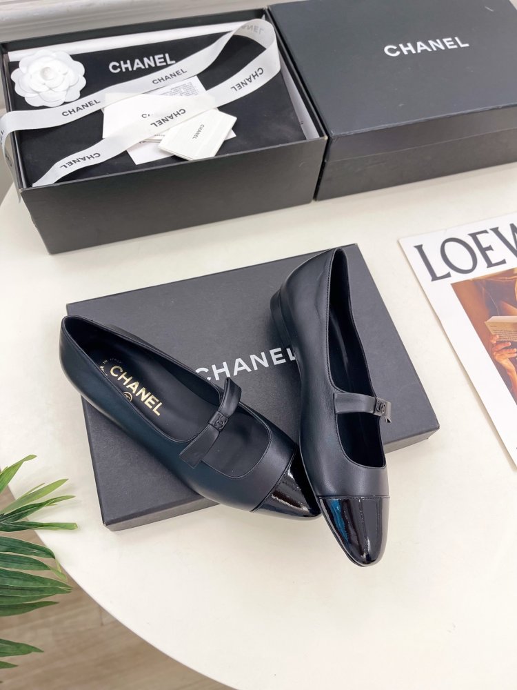 Classic shoes Chanel from bow фото 5