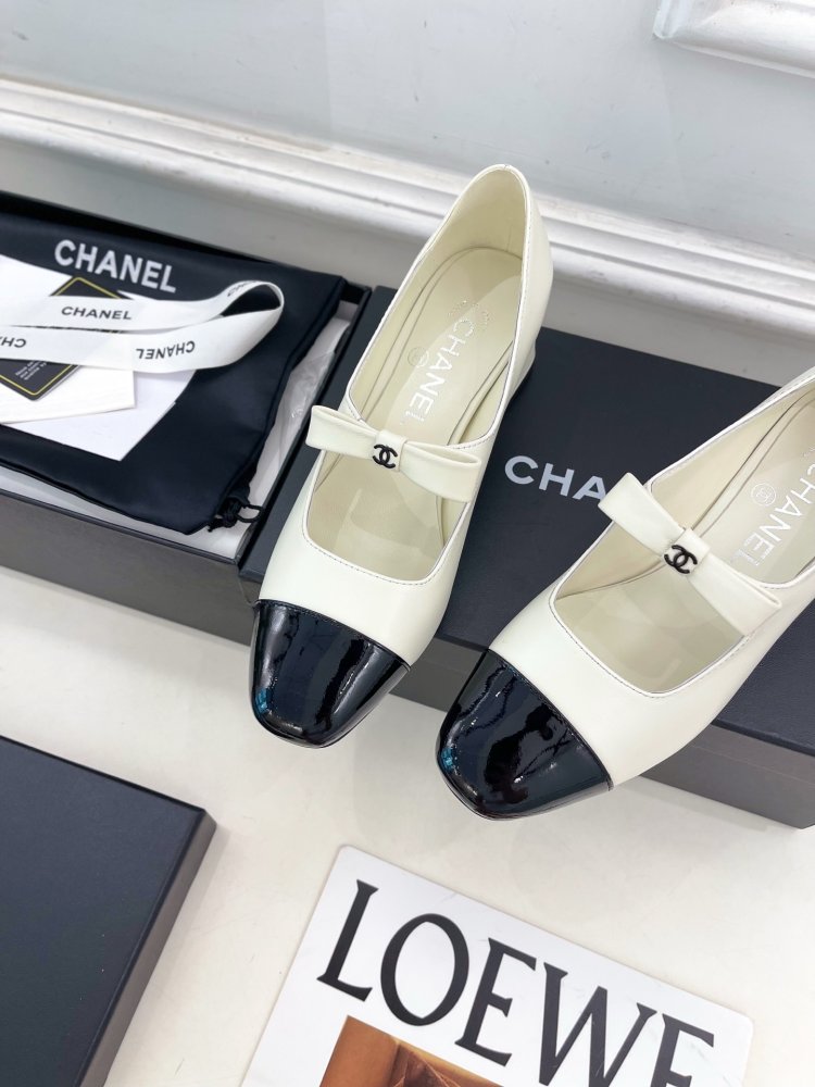 Classic shoes Chanel from bow фото 6