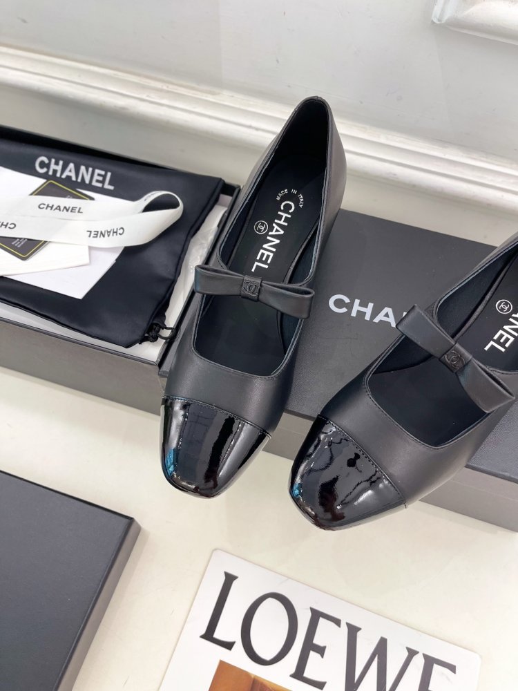 Classic shoes Chanel from bow фото 6