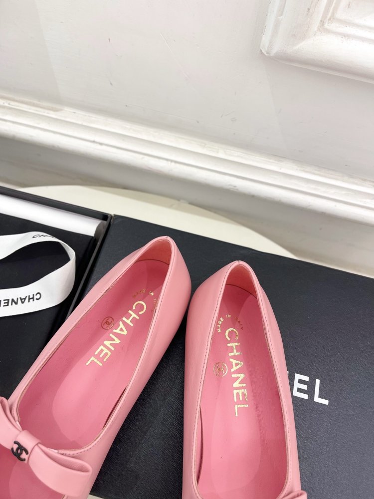 Classic shoes Chanel from bow фото 6