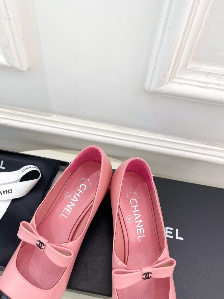 Класичні туфлі Chanel з бантом фото 8