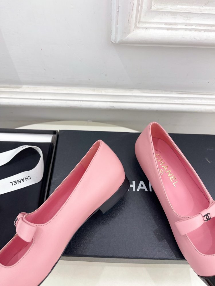 Classic shoes Chanel from bow фото 8