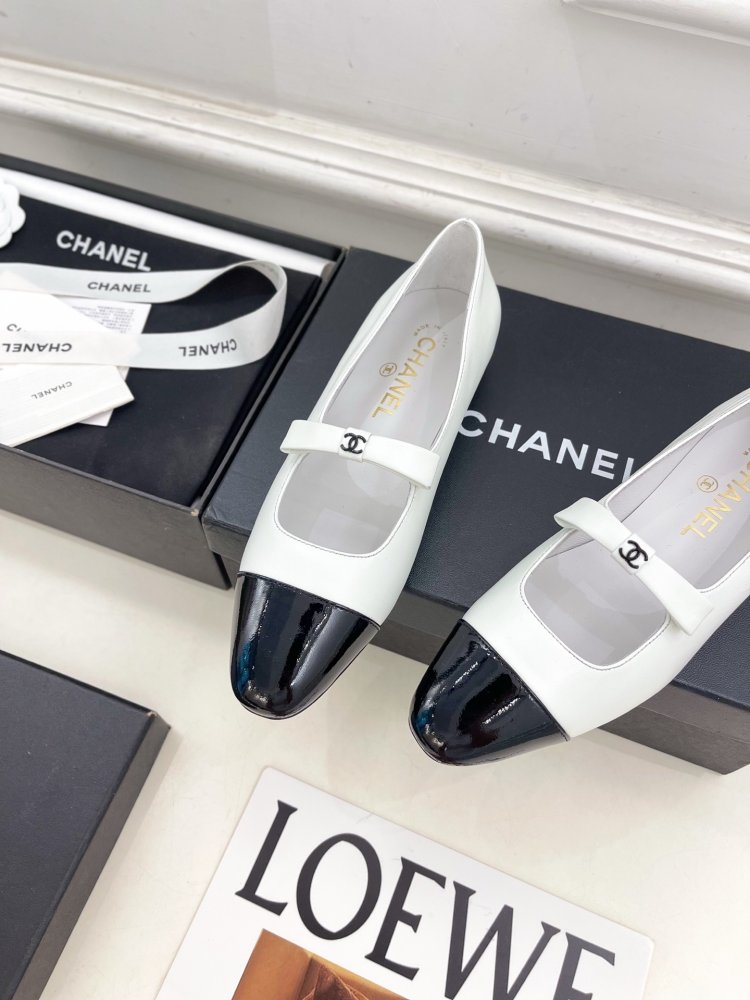 Classic shoes Chanel from bow фото 8