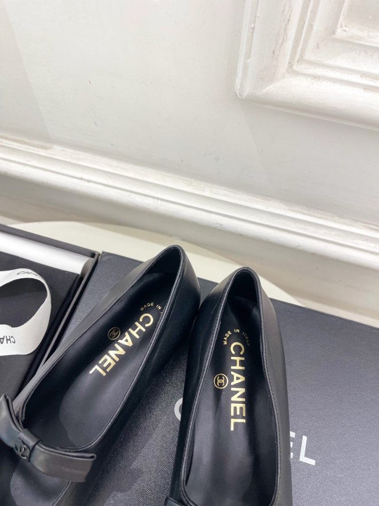 Classic shoes Chanel from bow фото 8