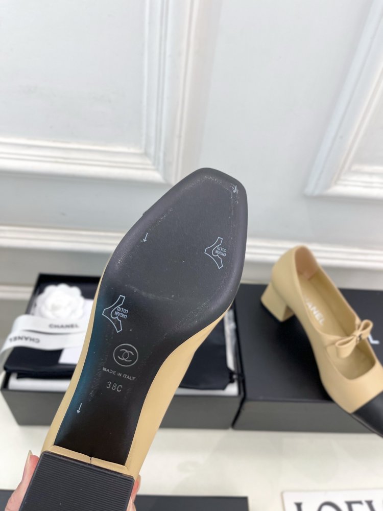 Classic shoes Chanel from bow фото 9