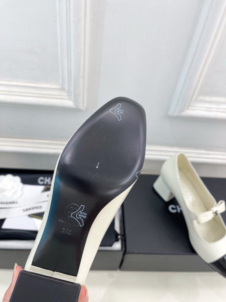 Classic shoes Chanel from bow фото 9